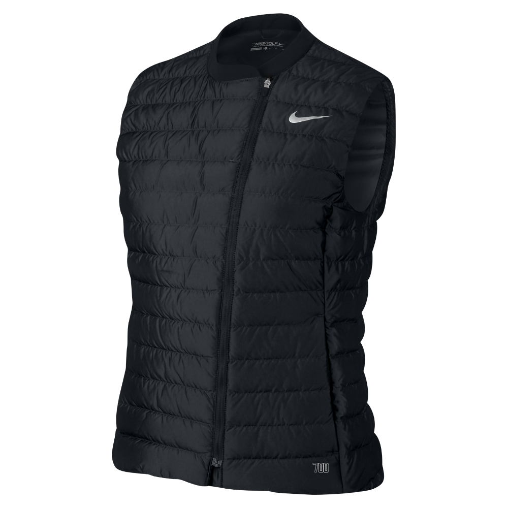 Nike Asymmetrical Down Women's Golf Vest in Black Lyst